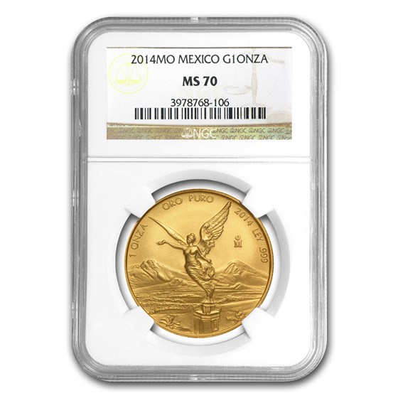 2014 Mexico 1 oz Gold Libertad MS-70 NGC 2014 Mexico 1 oz Gold Libertad MS-70 NGC